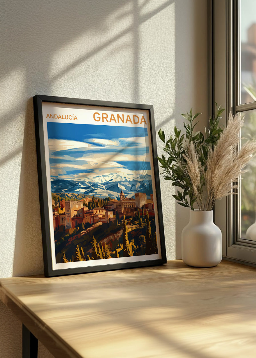 Cuadro La Alhambra de Granada - Gouache_1
