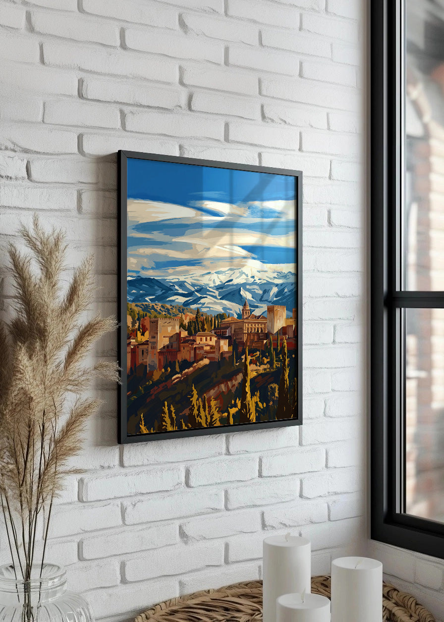 Cuadro La Alhambra de Granada - Gouache