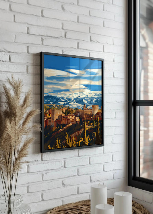 Cuadro La Alhambra de Granada - Gouache