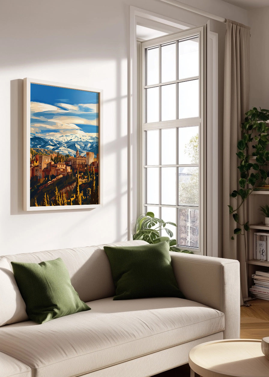 Cuadro La Alhambra de Granada - Gouache
