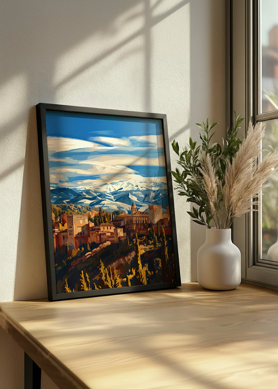 Cuadro La Alhambra de Granada - Gouache