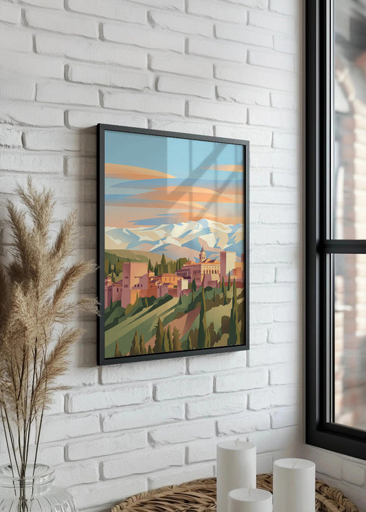 Cuadro La Alhambra de Granada - Pastel