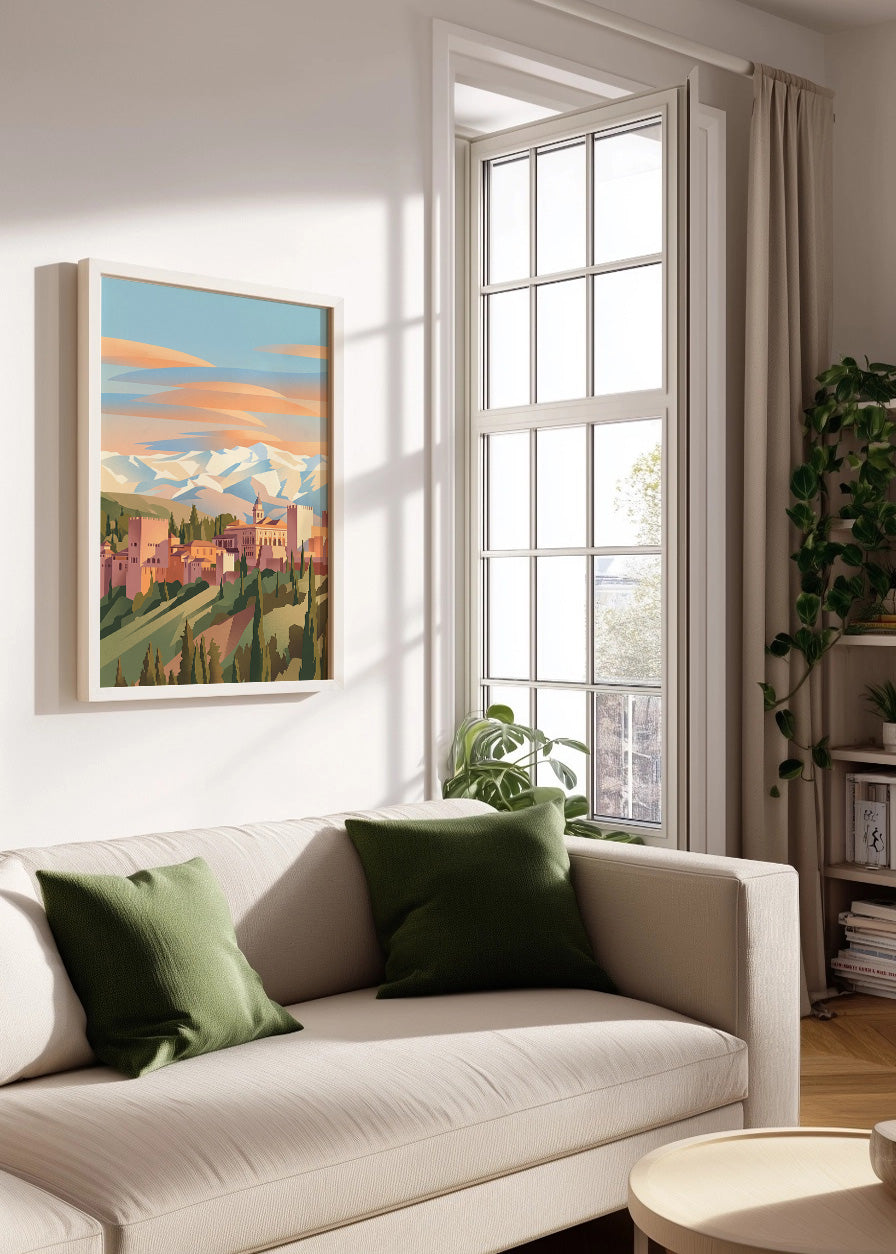 Cuadro La Alhambra de Granada - Pastel
