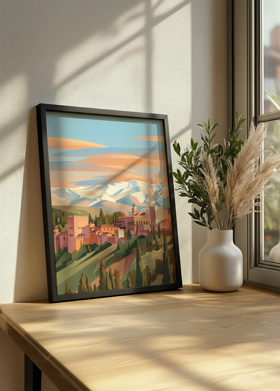 Cuadro La Alhambra de Granada - Pastel