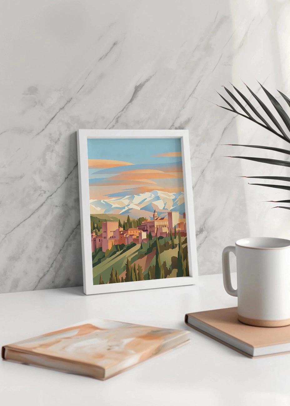 Cuadro La Alhambra de Granada - Pastel