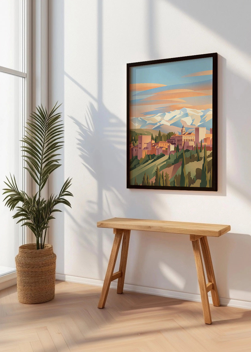 Cuadro La Alhambra de Granada - Pastel