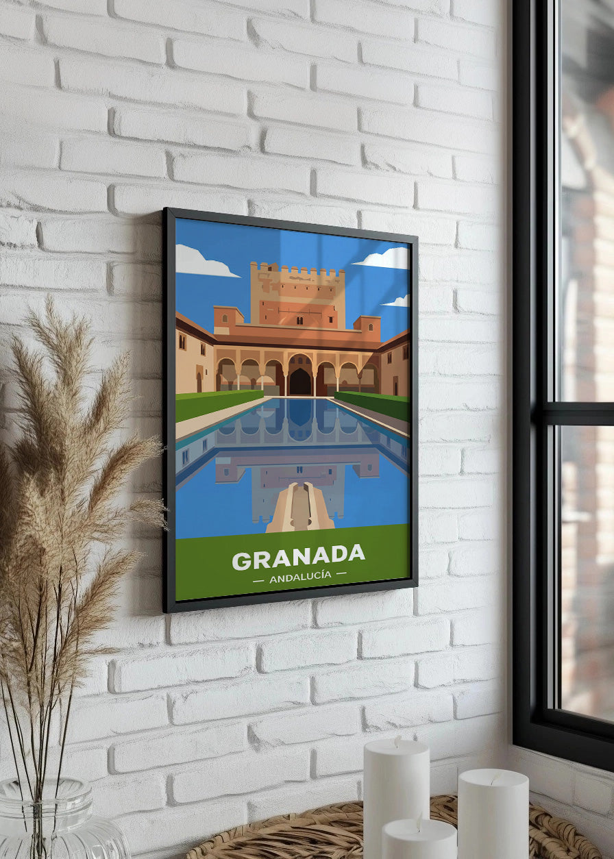 Cuadro La Alhambra en Granada - Flat
