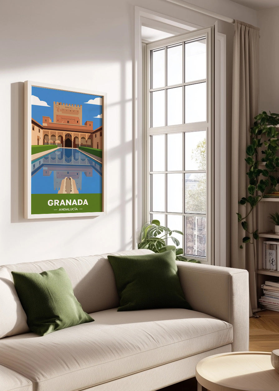 Cuadro La Alhambra en Granada - Flat