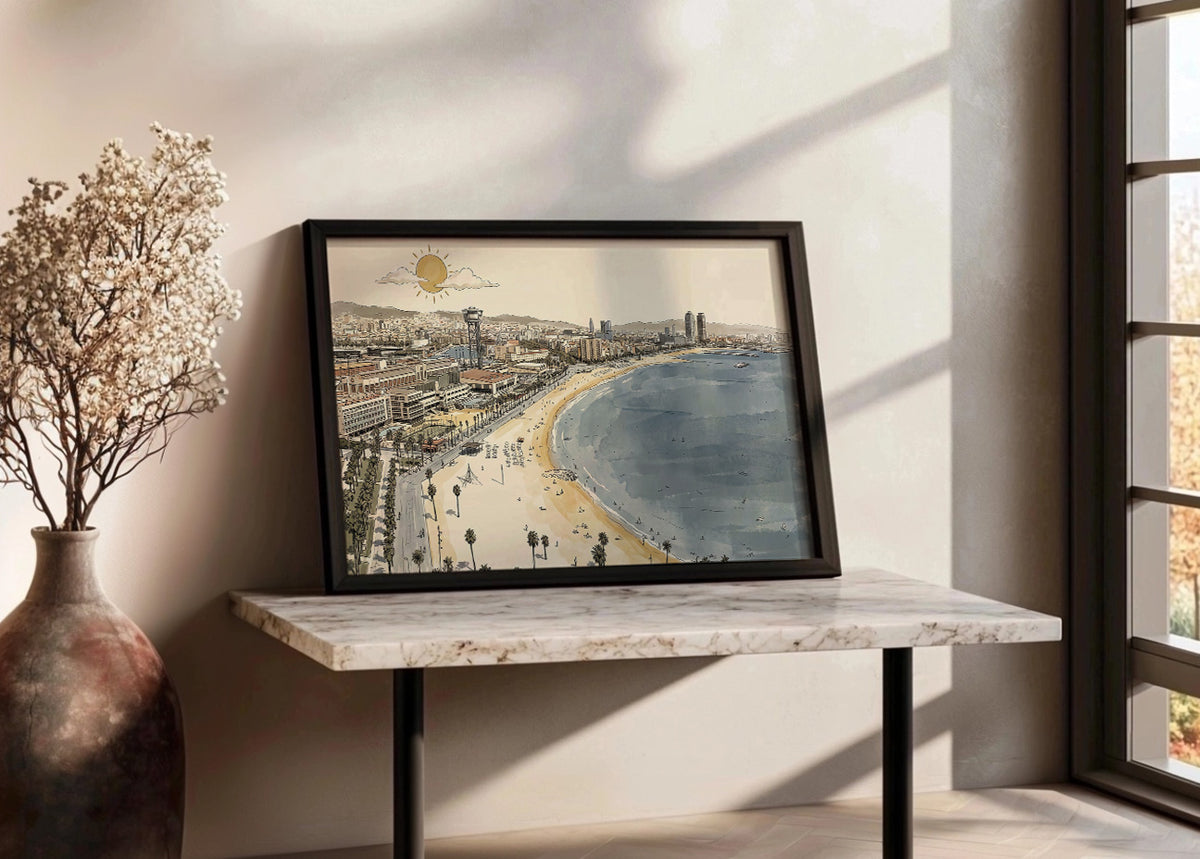 Cuadro La Barceloneta - New Beige