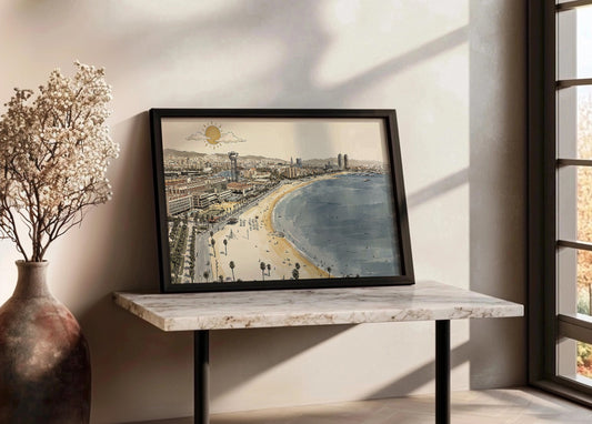 Cuadro La Barceloneta - New Beige