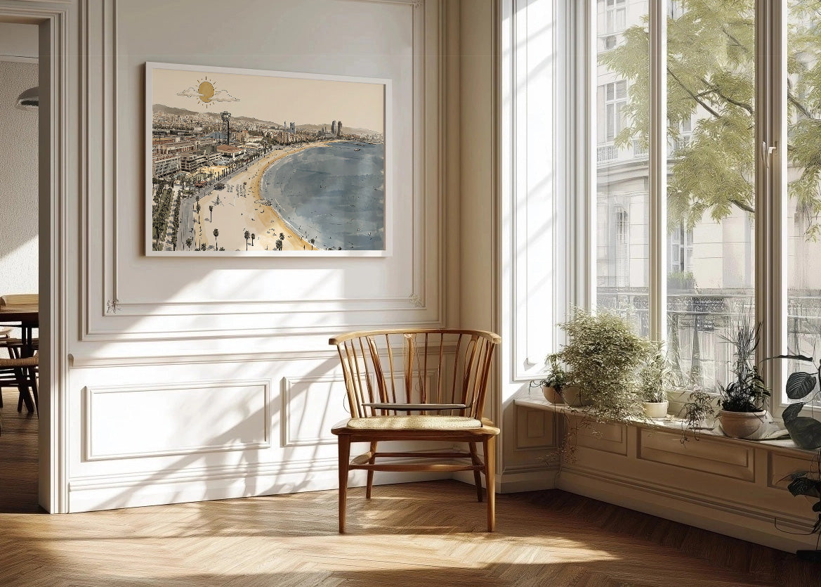 Cuadro La Barceloneta - New Beige