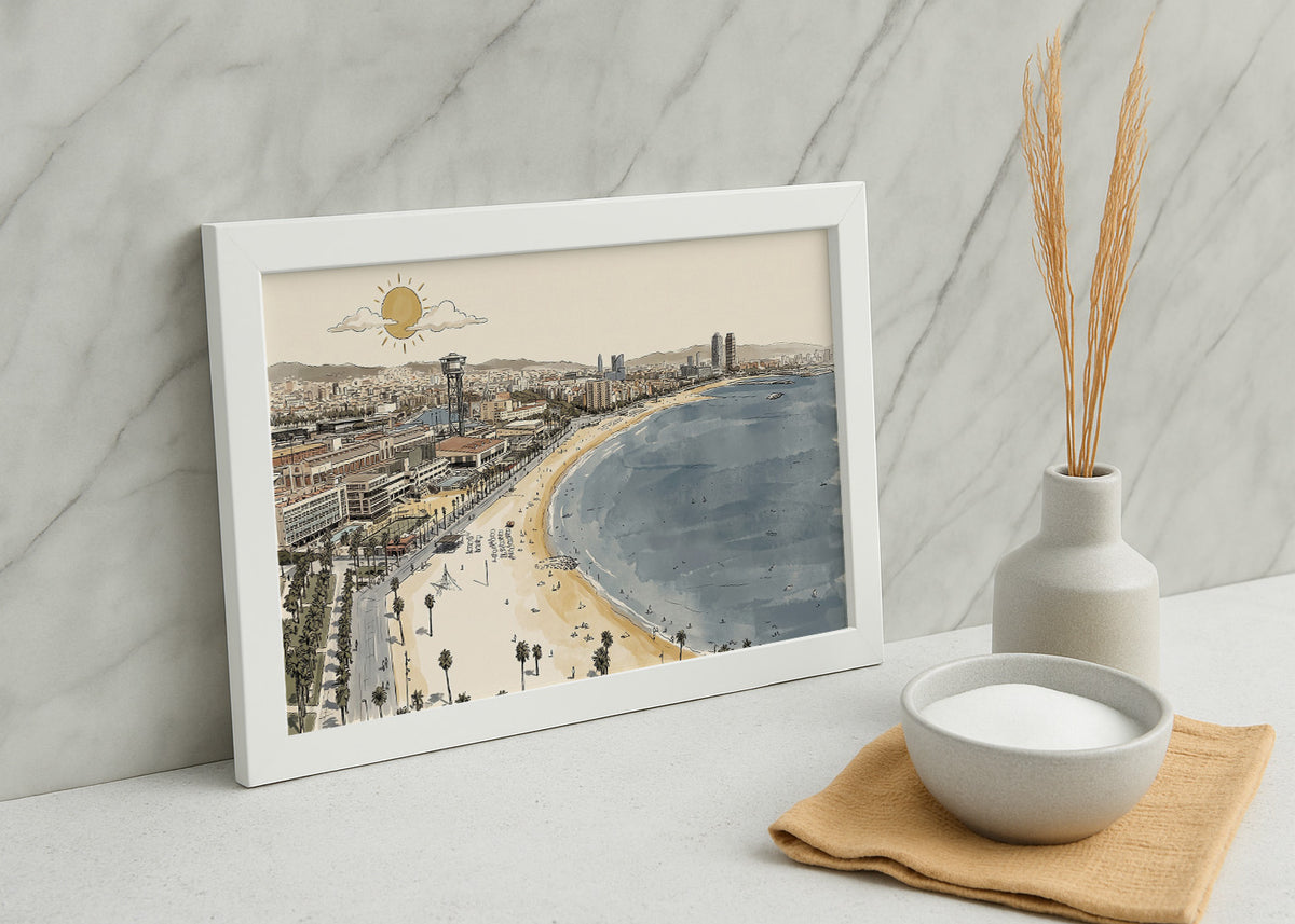 Cuadro La Barceloneta - New Beige