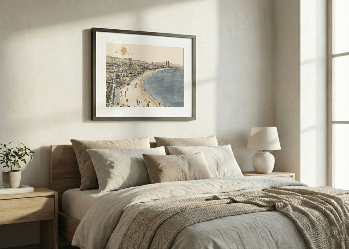 Cuadro La Barceloneta - New Beige
