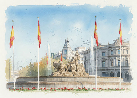 Cuadro La Cibeles - Acuarela