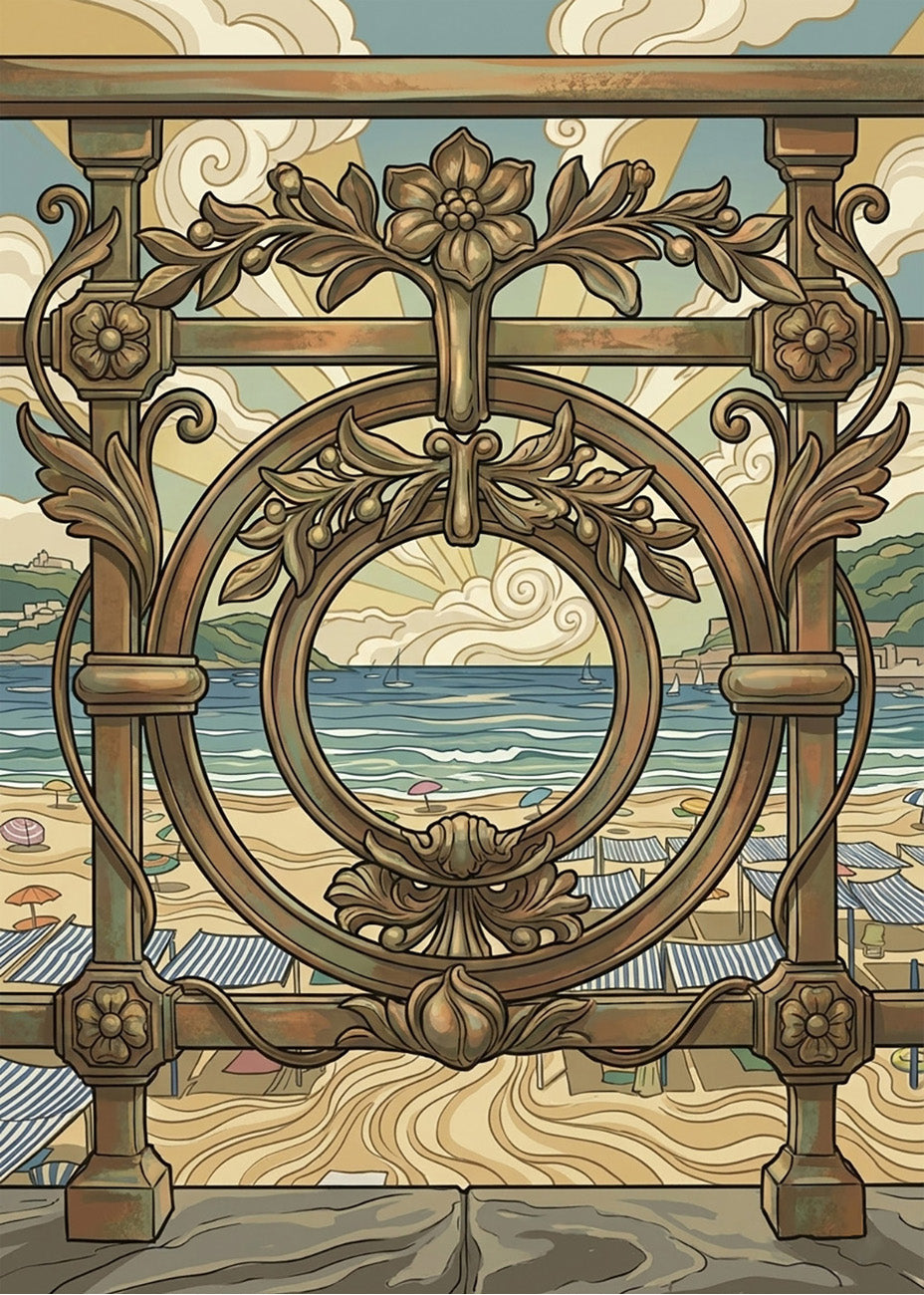 Cuadro La Concha de Donostia - Art Nouveau