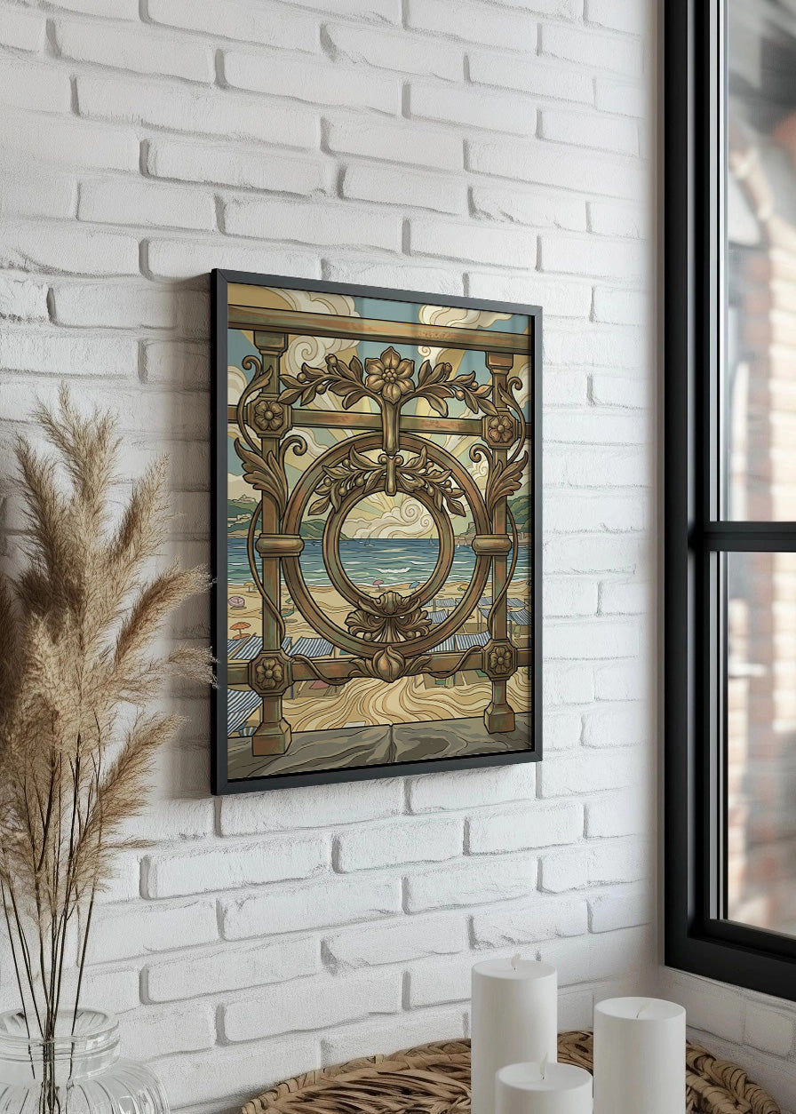 Cuadro La Concha de Donostia - Art Nouveau