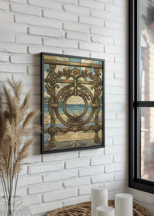 Cuadro La Concha de Donostia - Art Nouveau