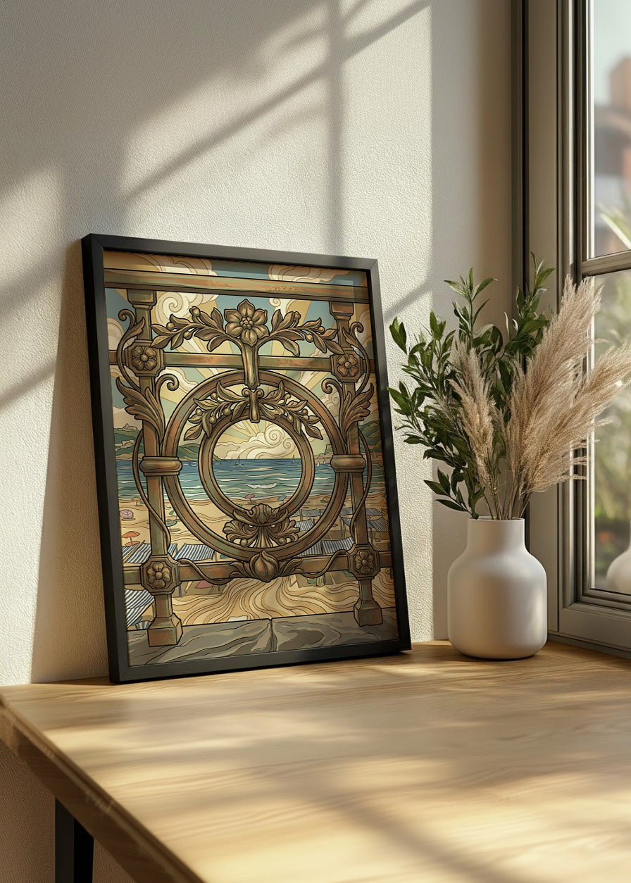 Cuadro La Concha de Donostia - Art Nouveau