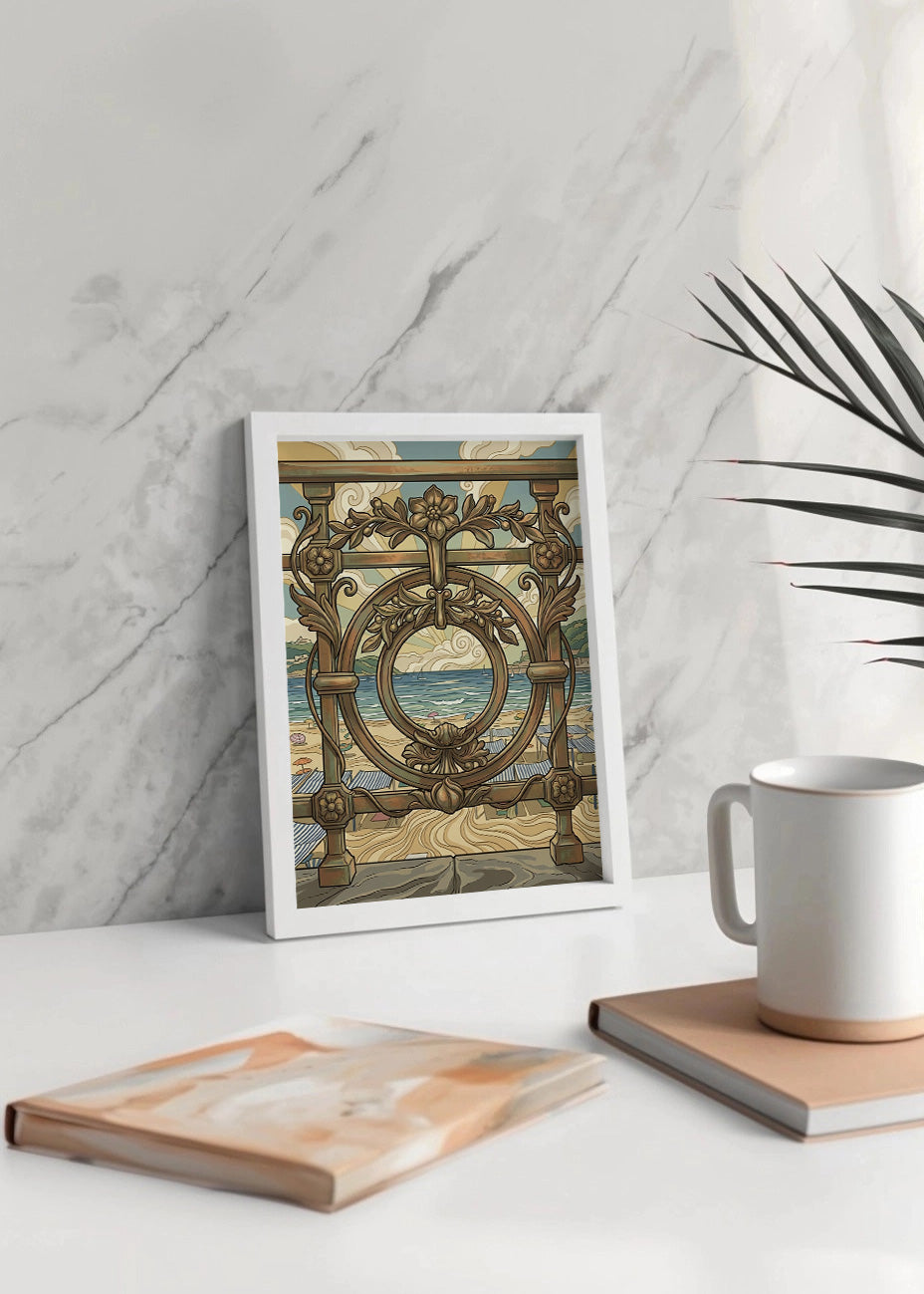 Cuadro La Concha de Donostia - Art Nouveau