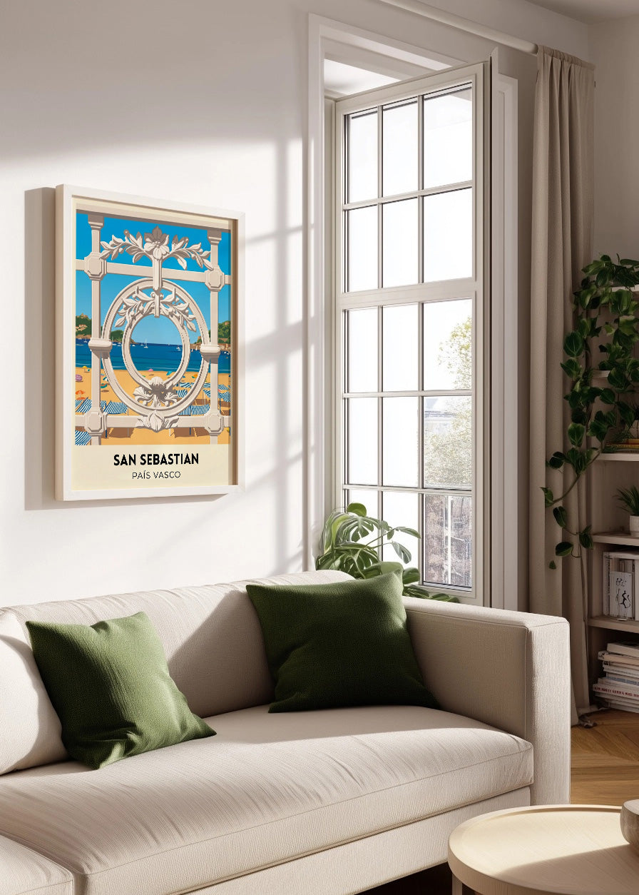 Cuadro La Concha de San Sebastián - Poster