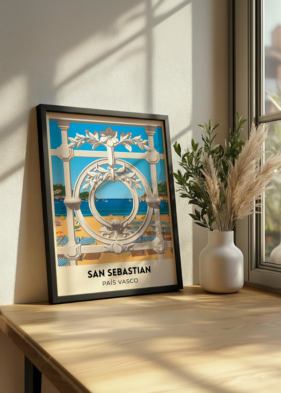 Cuadro La Concha de San Sebastián - Poster