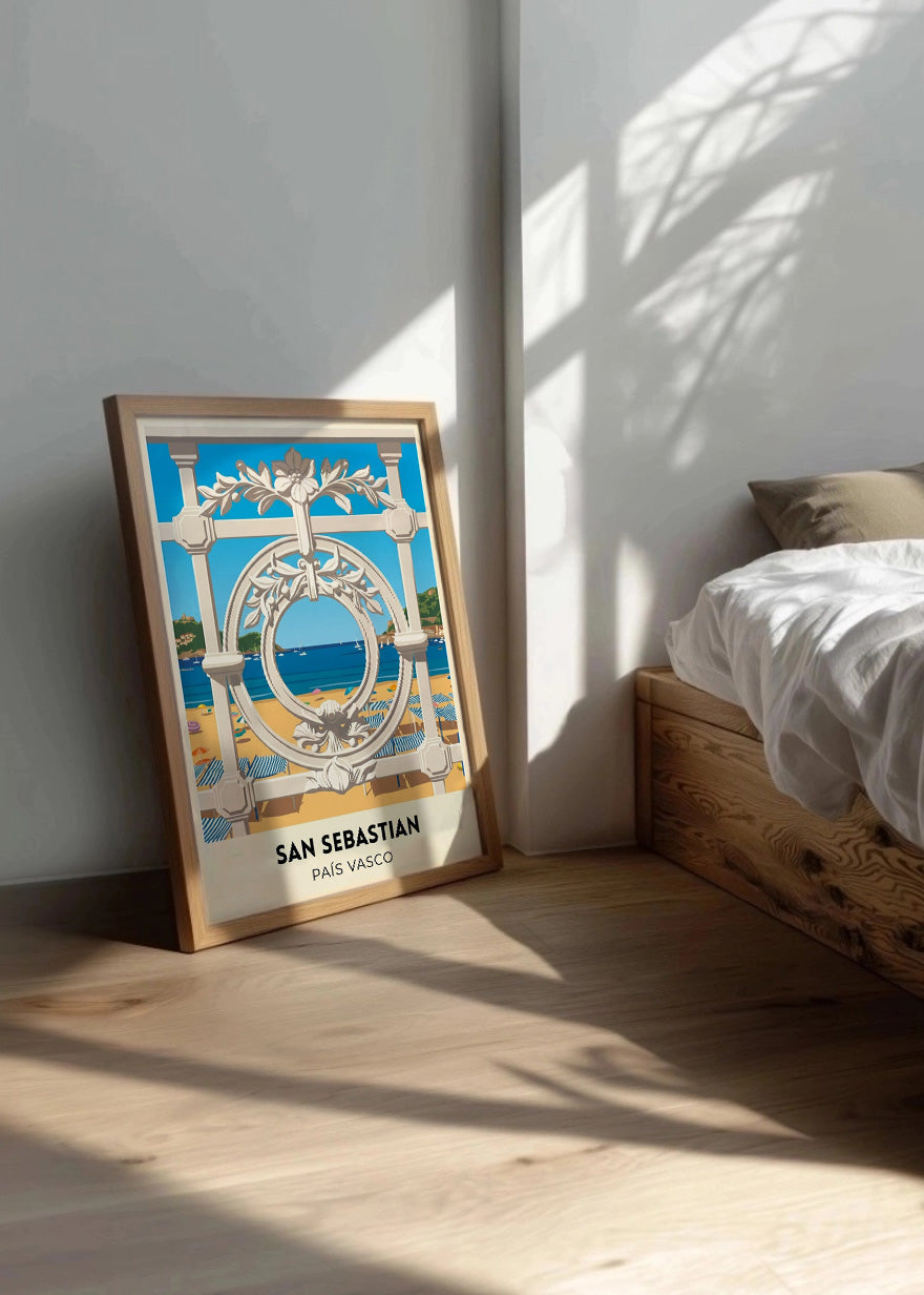 Cuadro La Concha de San Sebastián - Poster