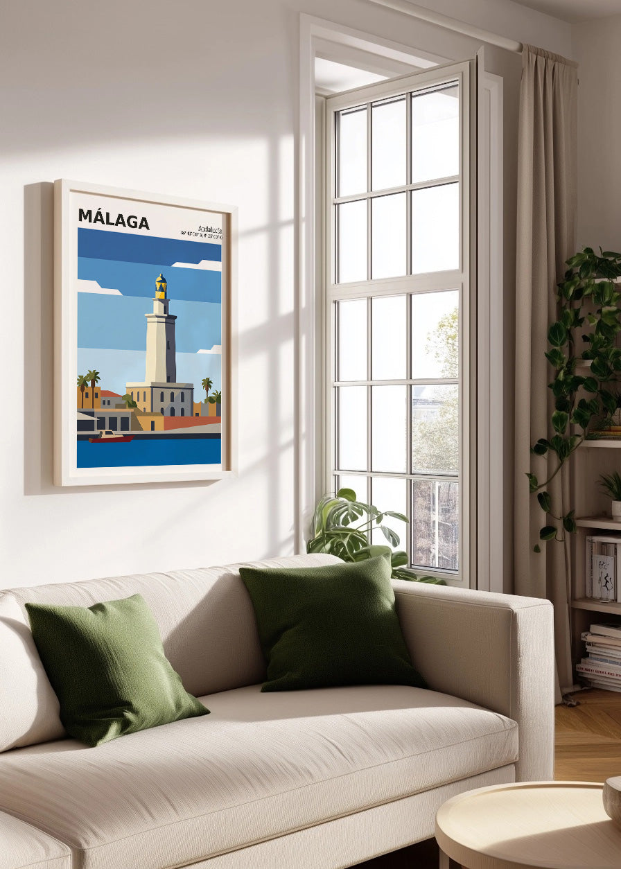 Cuadro La Farola de Málaga - Coord