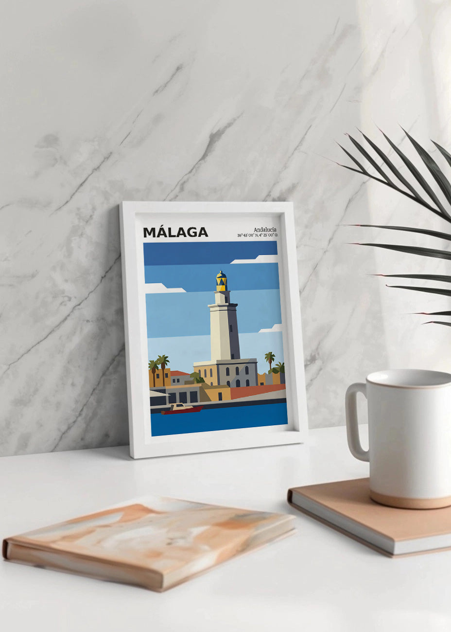 Cuadro La Farola de Málaga - Coord