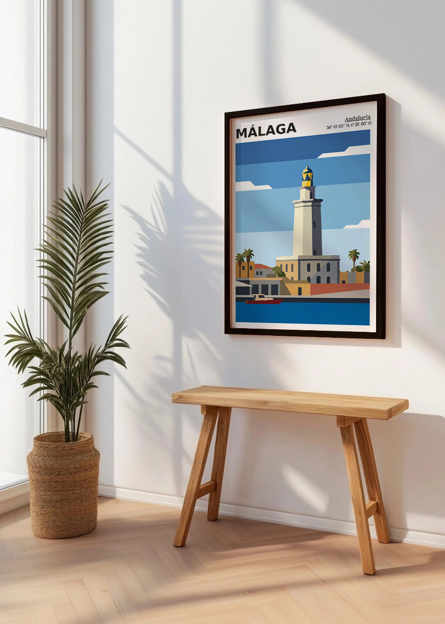 Cuadro La Farola de Málaga - Coord