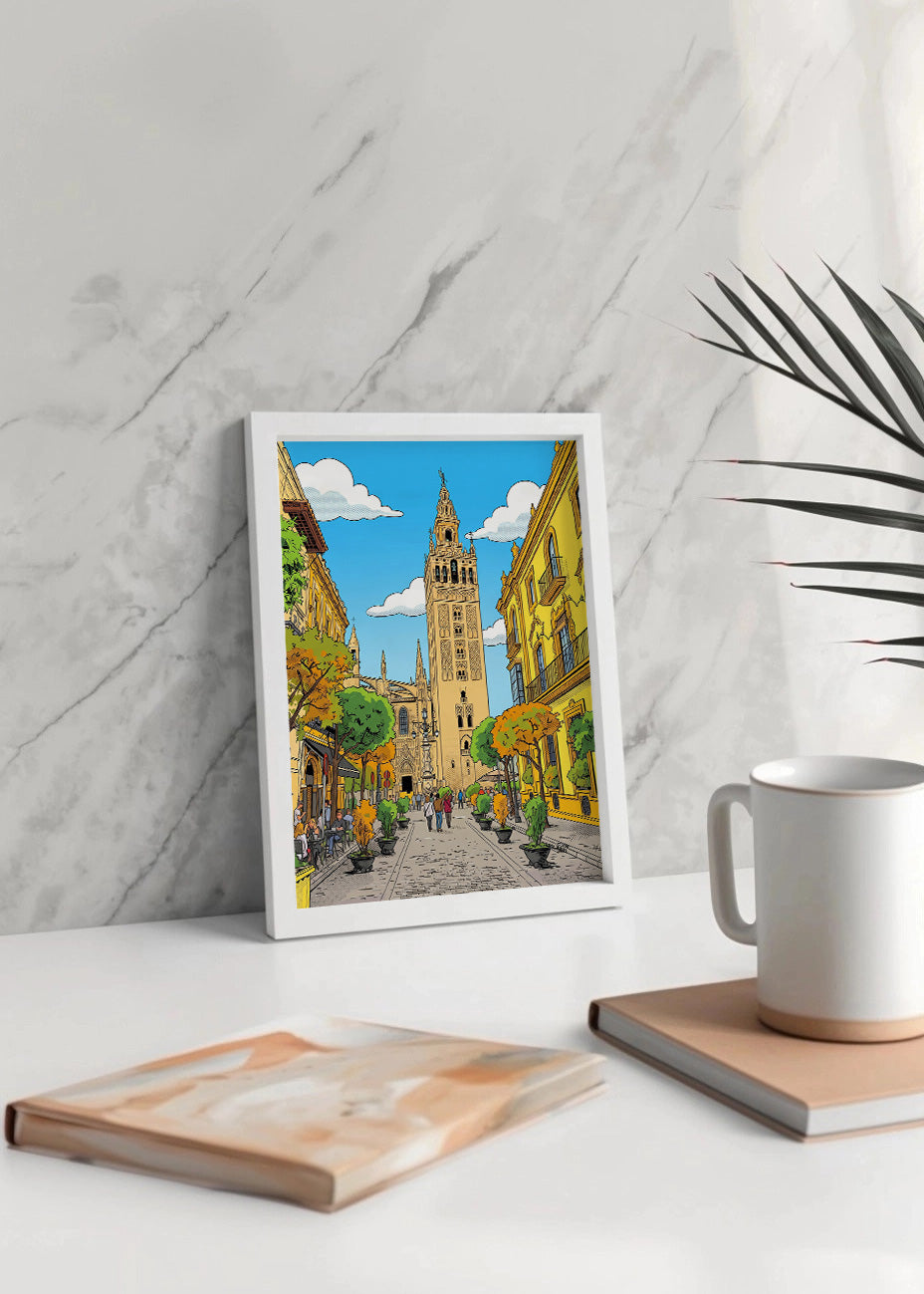 Cuadro La Giralda de Sevilla - Cómic