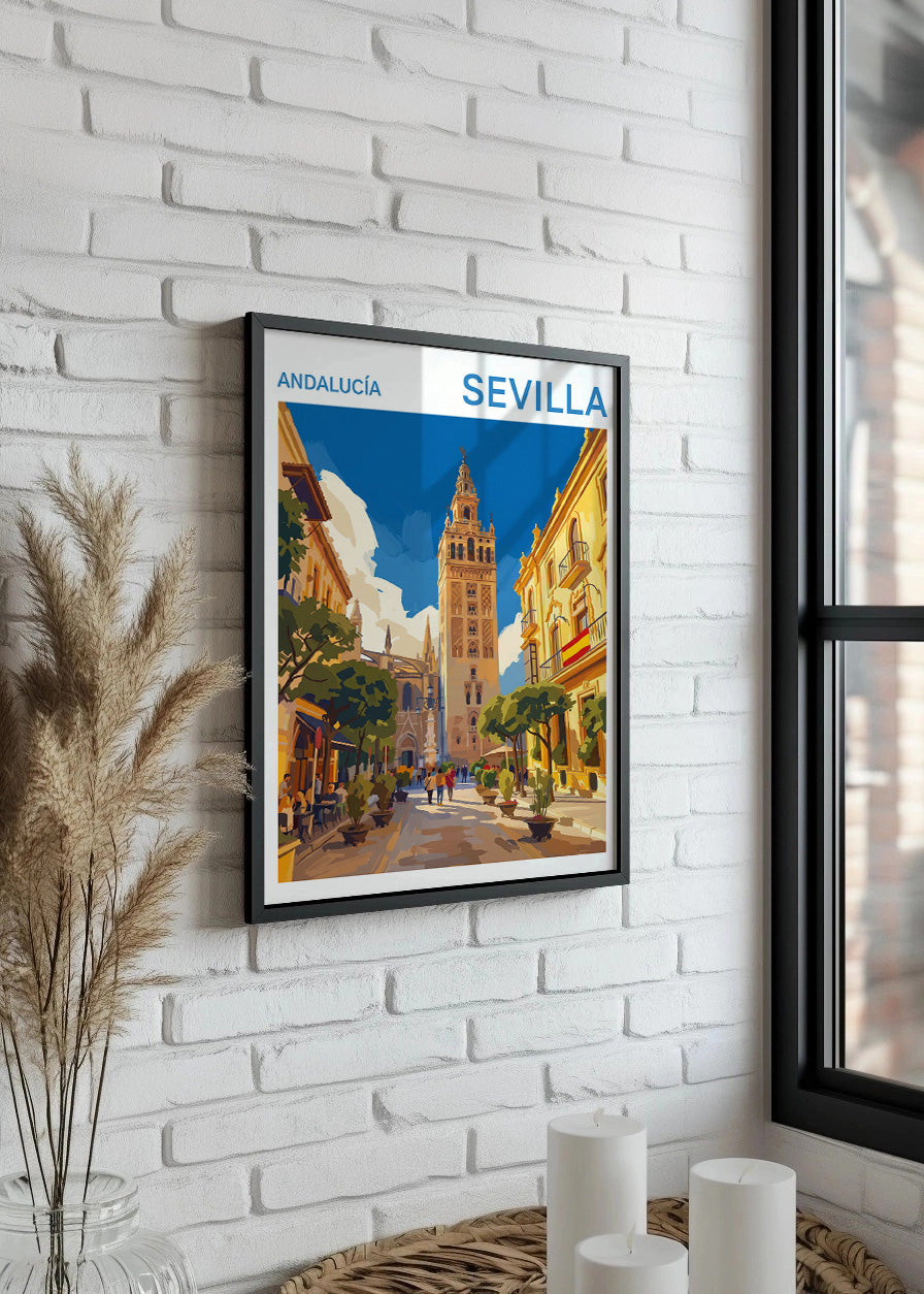 Cuadro La Giralda de Sevilla - Gouache