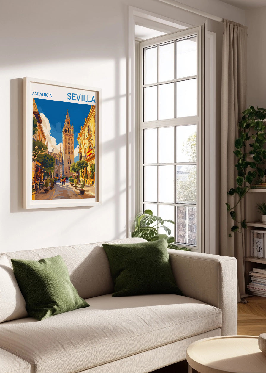 Cuadro La Giralda de Sevilla - Gouache