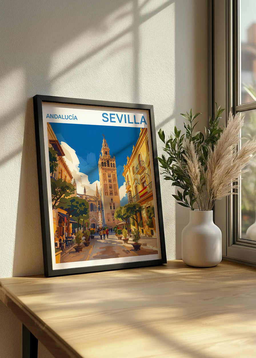 Cuadro La Giralda de Sevilla - Gouache
