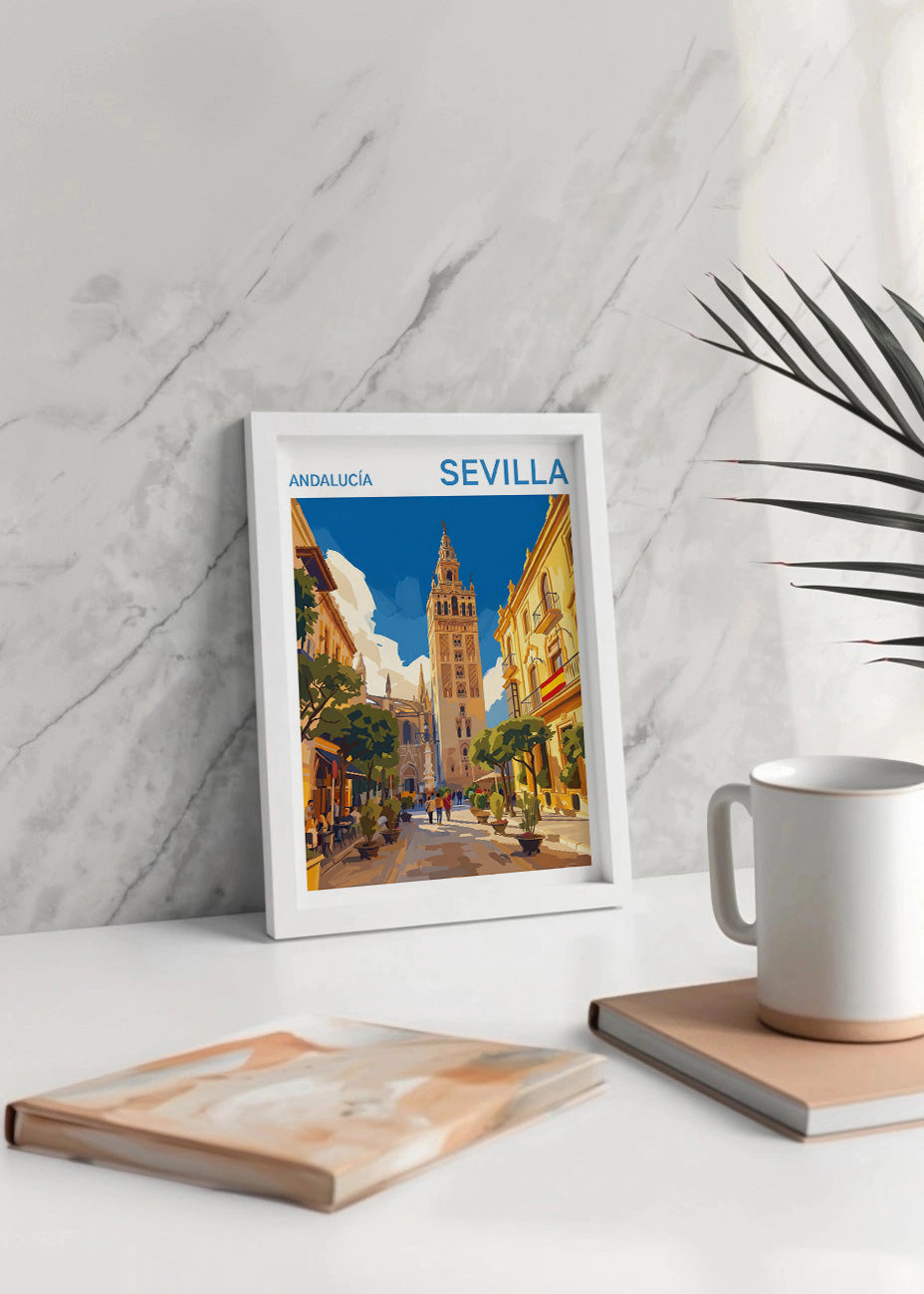 Cuadro La Giralda de Sevilla - Gouache