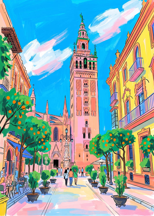 Cuadro La Giralda desde el Barrio Santa Cruz - Soft