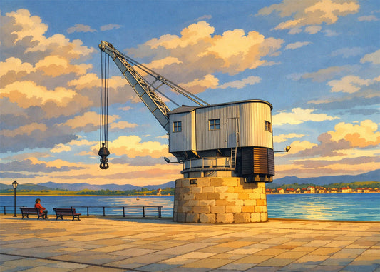 Cuadro La Grúa de Piedra de Santander - Ghibli