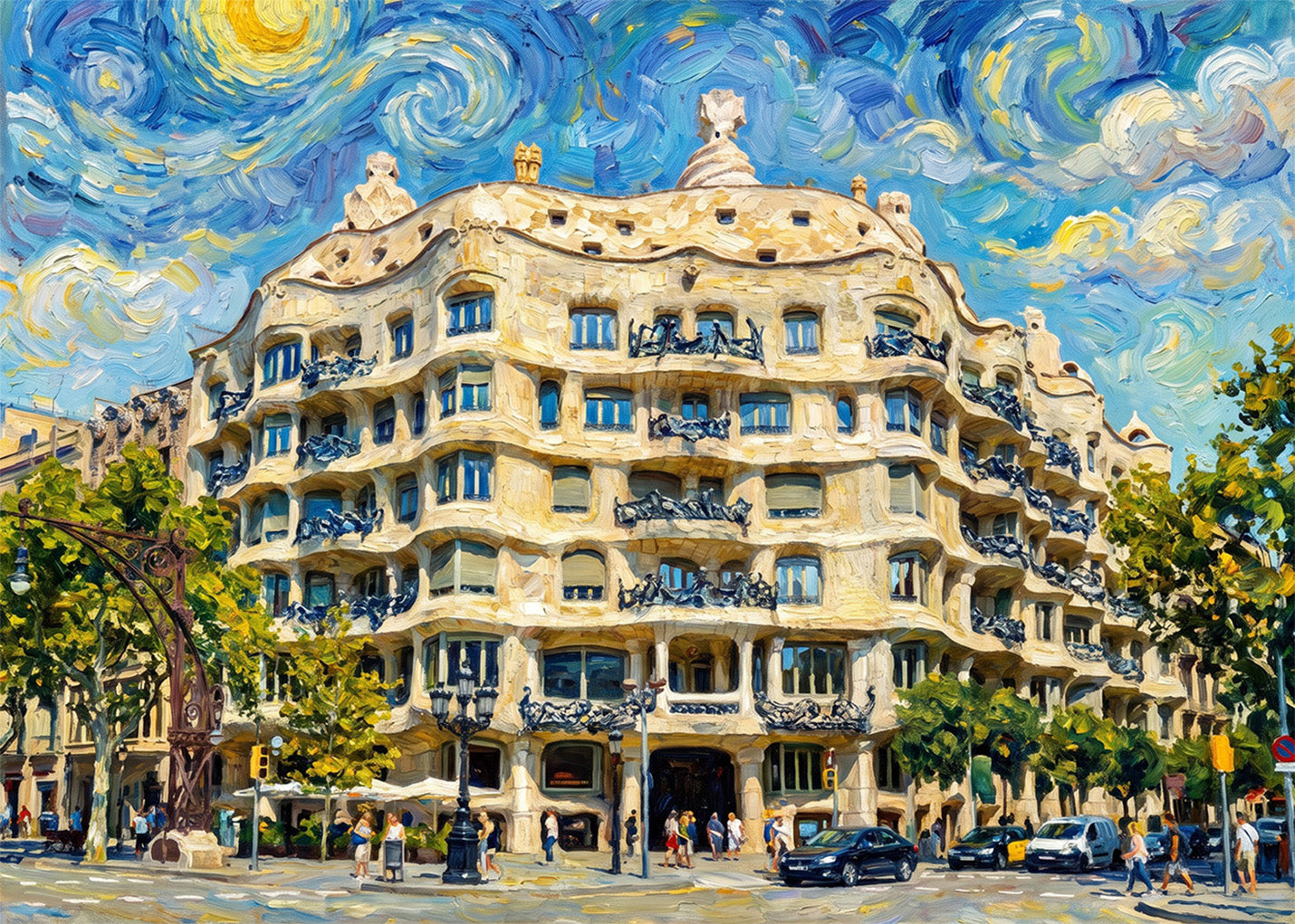 Cuadro La Pedrera - Impresionista