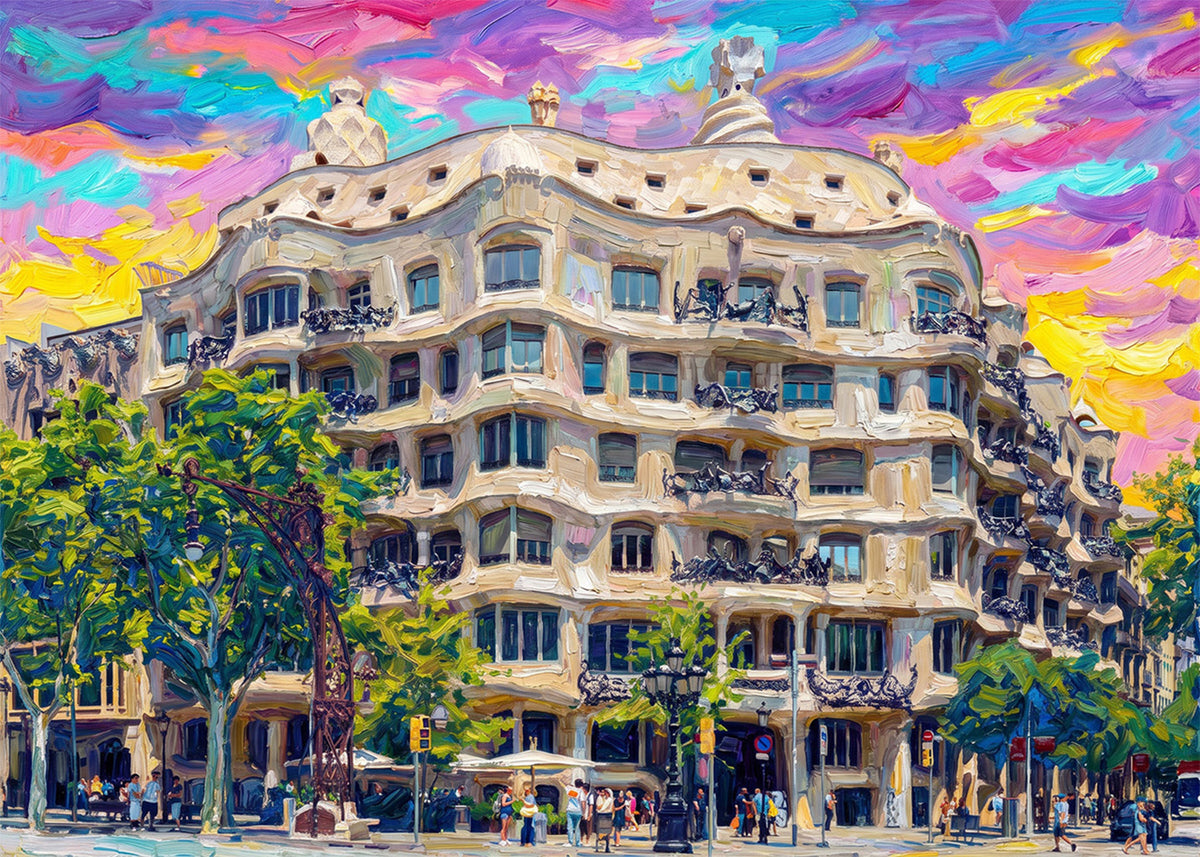 Cuadro La Pedrera Casa Milá - Fauvista
