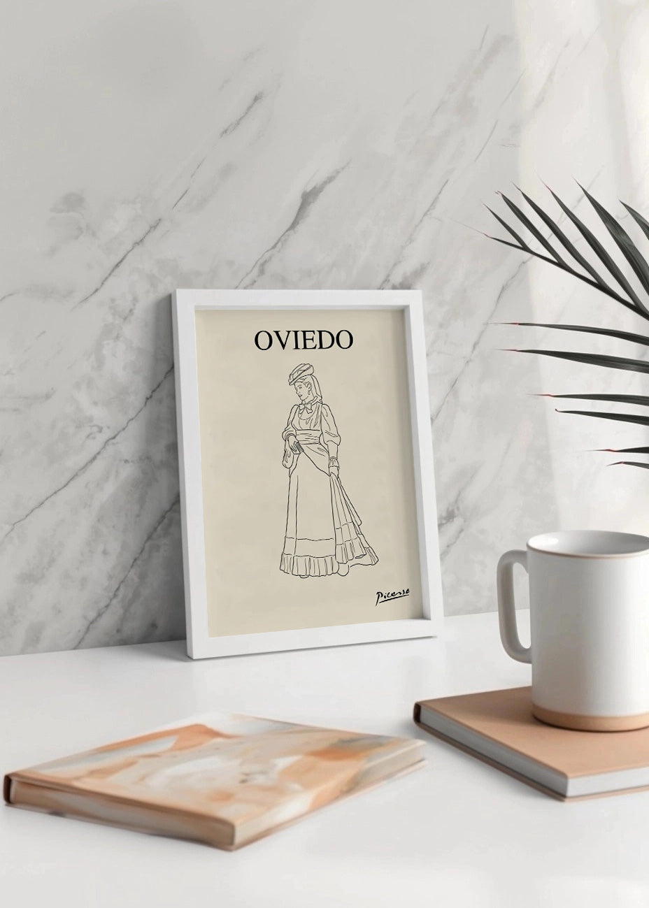 Cuadro La Regenta - estilo Picasso