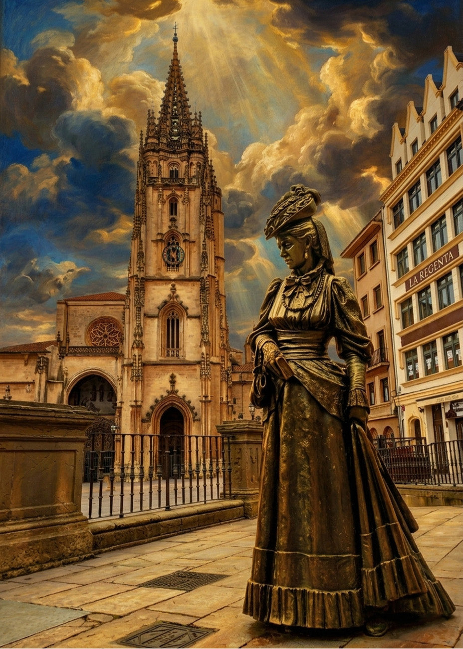 Cuadro La Regenta de Oviedo estilo barroco