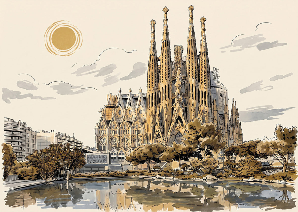 Cuadro La Sagrada Familia - New Beige
