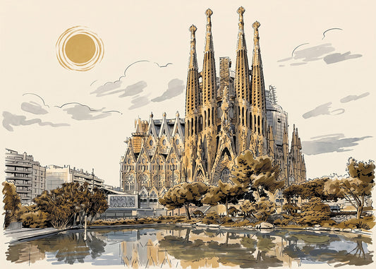 Cuadro La Sagrada Familia - New Beige