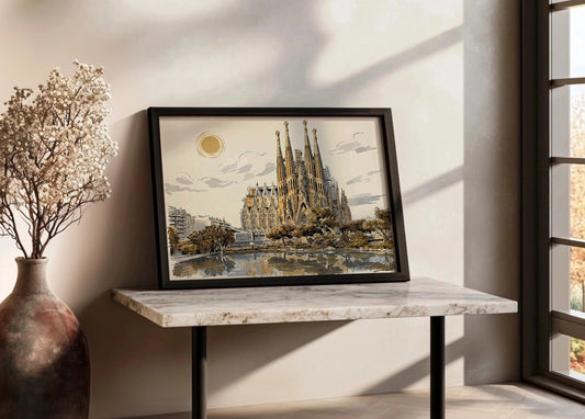 Cuadro La Sagrada Familia - New Beige