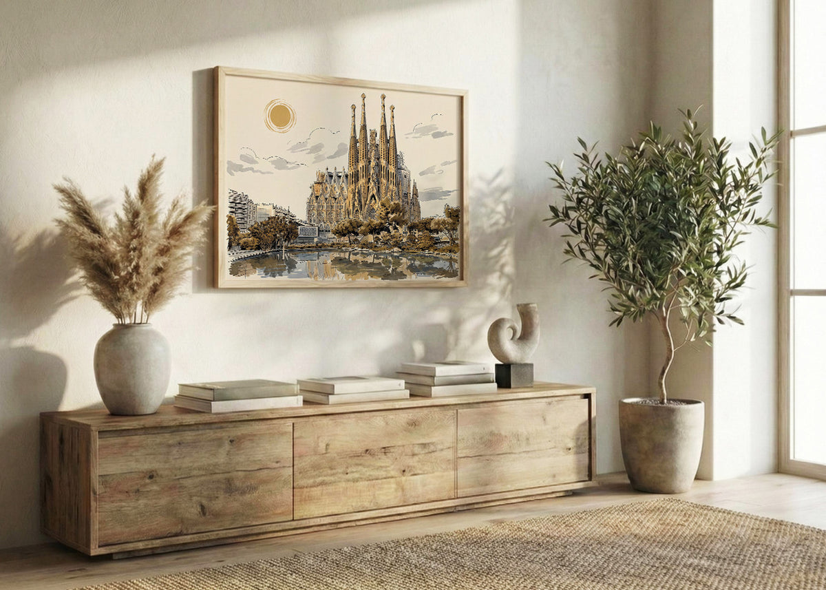 Cuadro La Sagrada Familia - New Beige