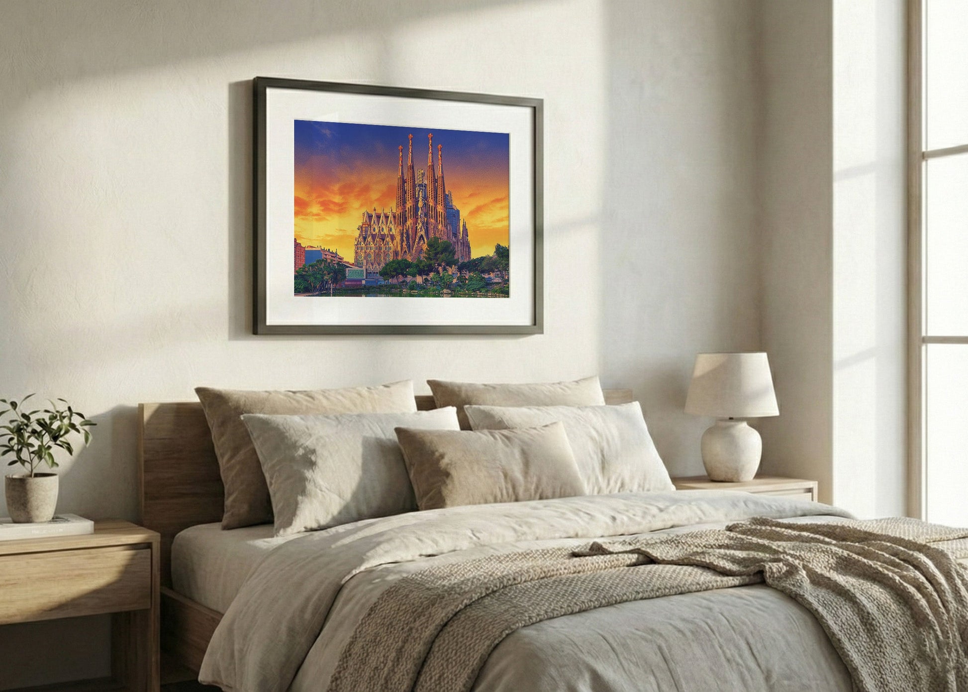 Cuadro La Sagrada Familia - Pop Atardecer
