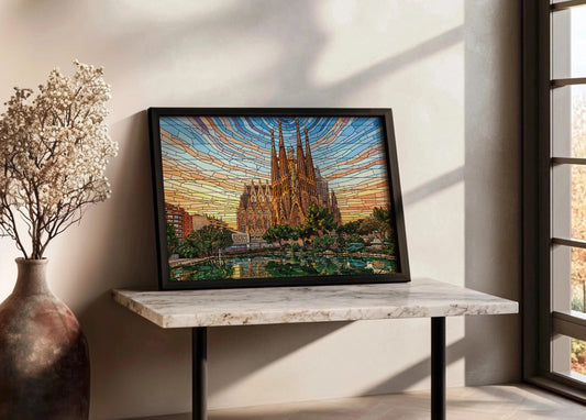 Cuadro La Sagrada Familia - Vidriera