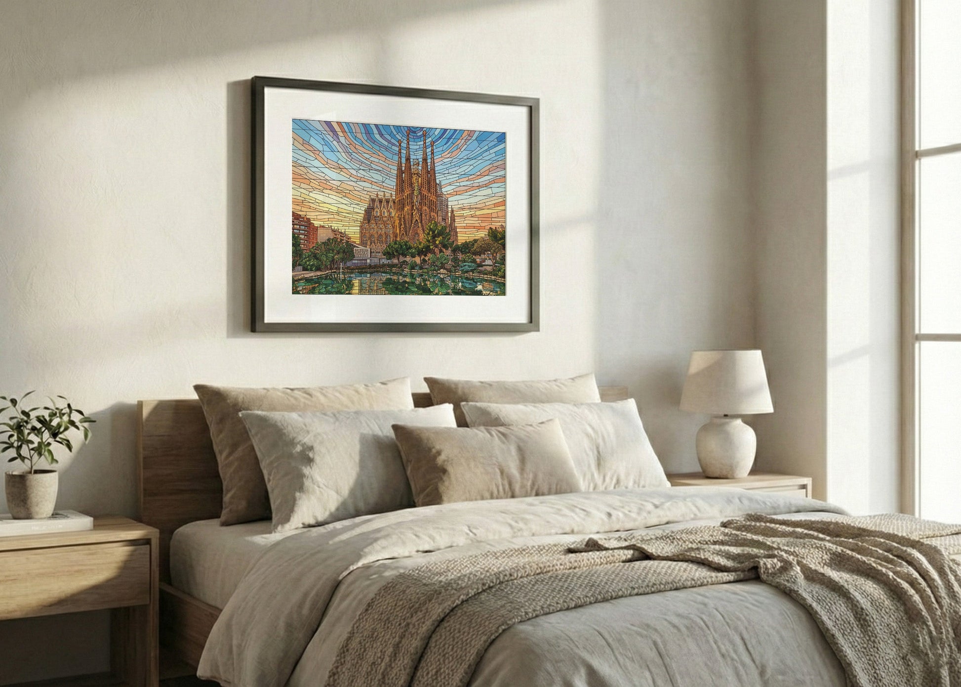 Cuadro La Sagrada Familia - Vidriera