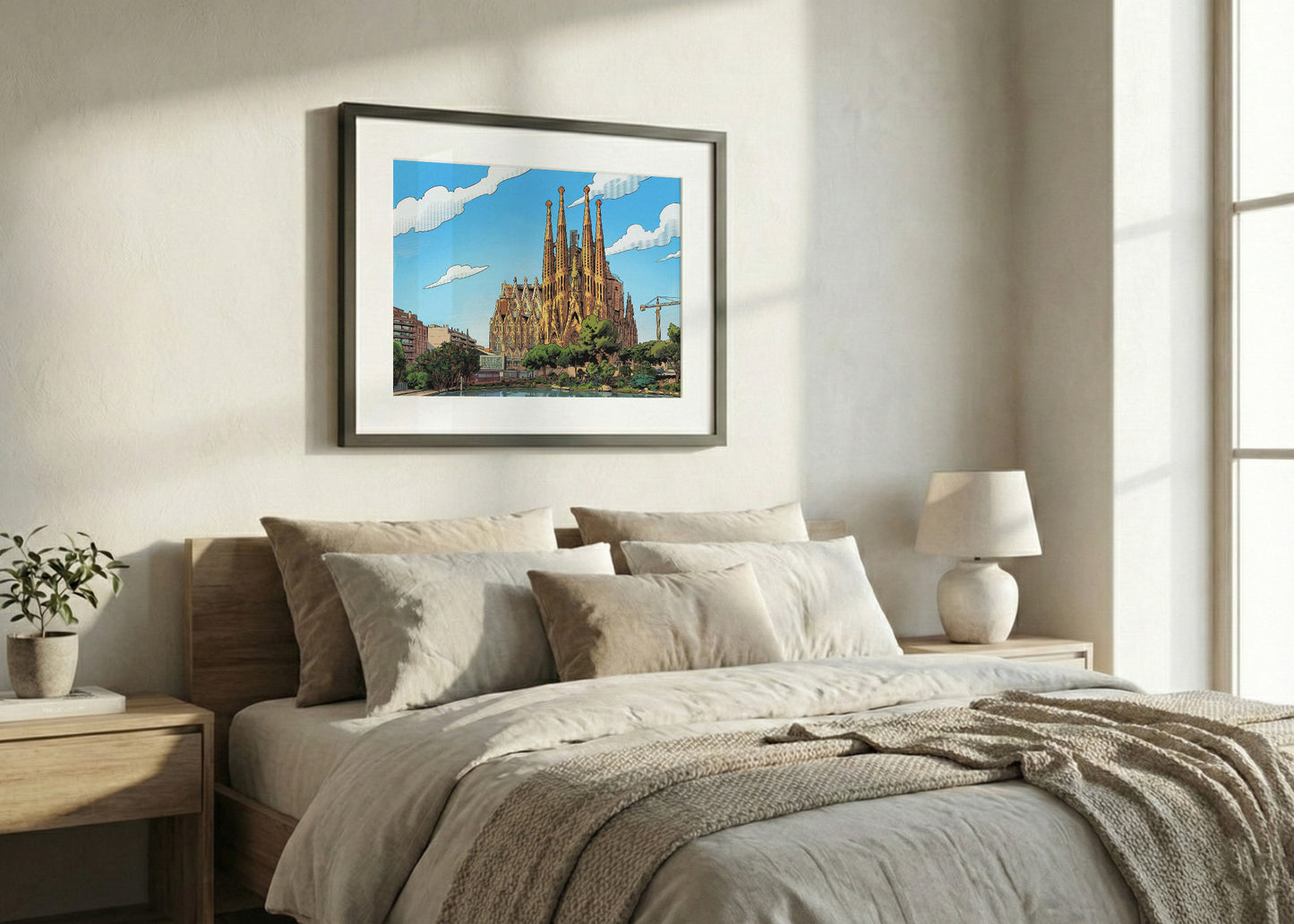 Cuadro La Sagrada Familia de Barcelona - Cómic