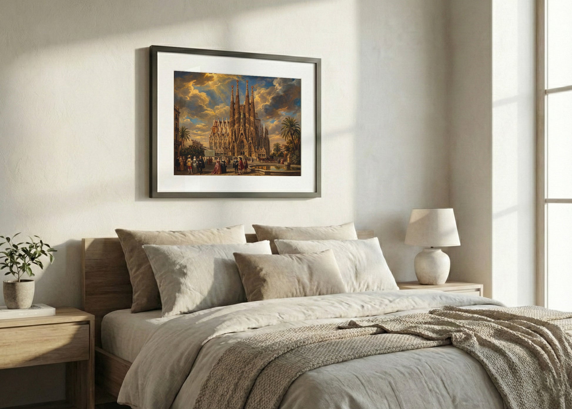 Cuadro La Sagrada Familia de Barcelona estilo barroco