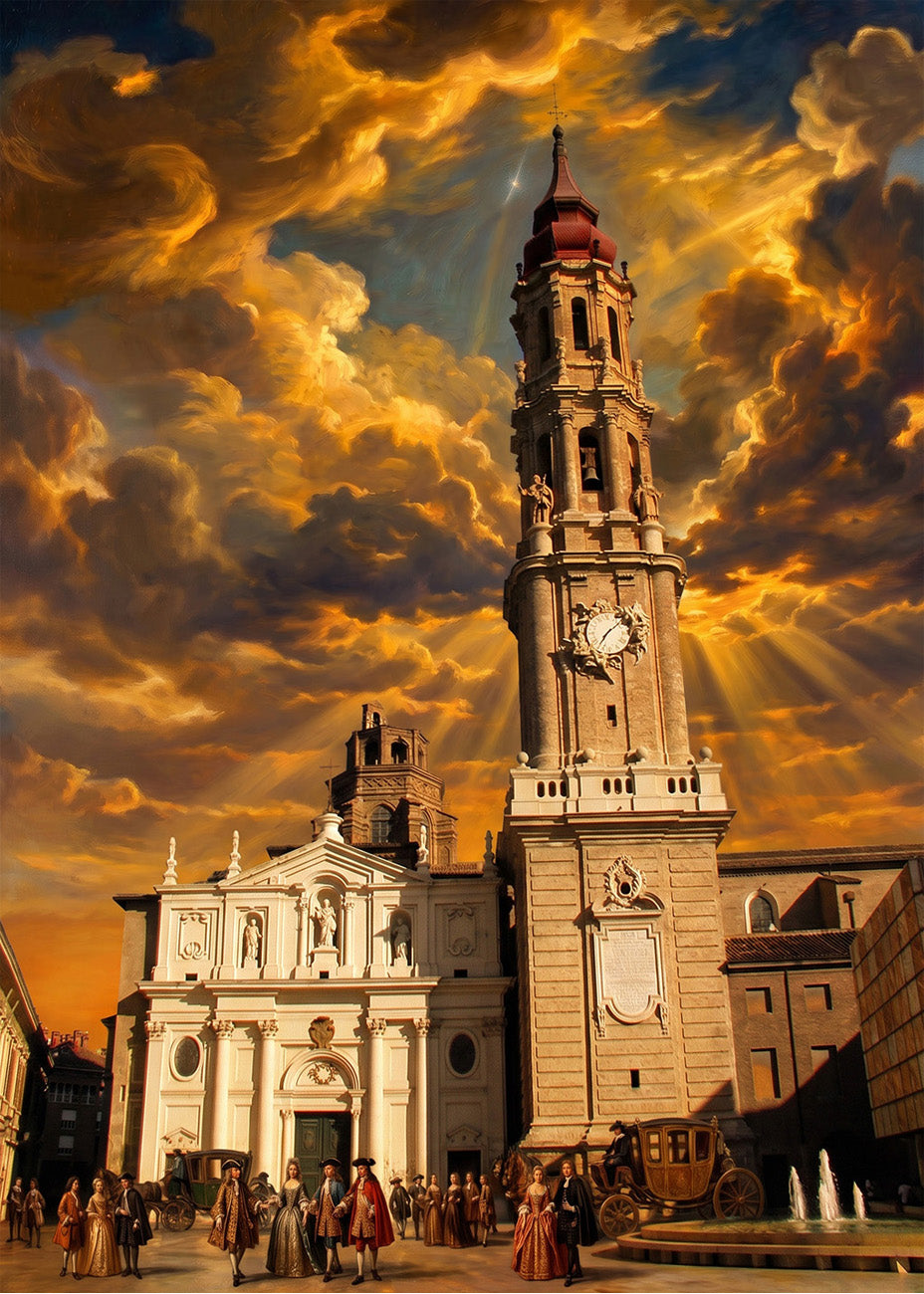 Cuadro La Seo Catedral del Salvador - Barroco
